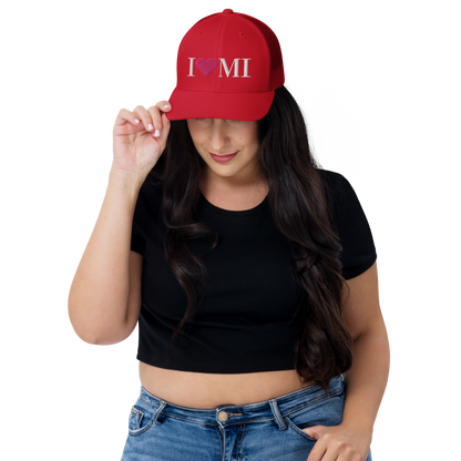 Michigan 'I ❤️ MI' Trucker Hat (Didone Font)