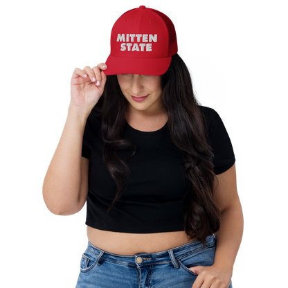 Michigan 'Mitten State' Trucker Hat (Geometric Sans Font)