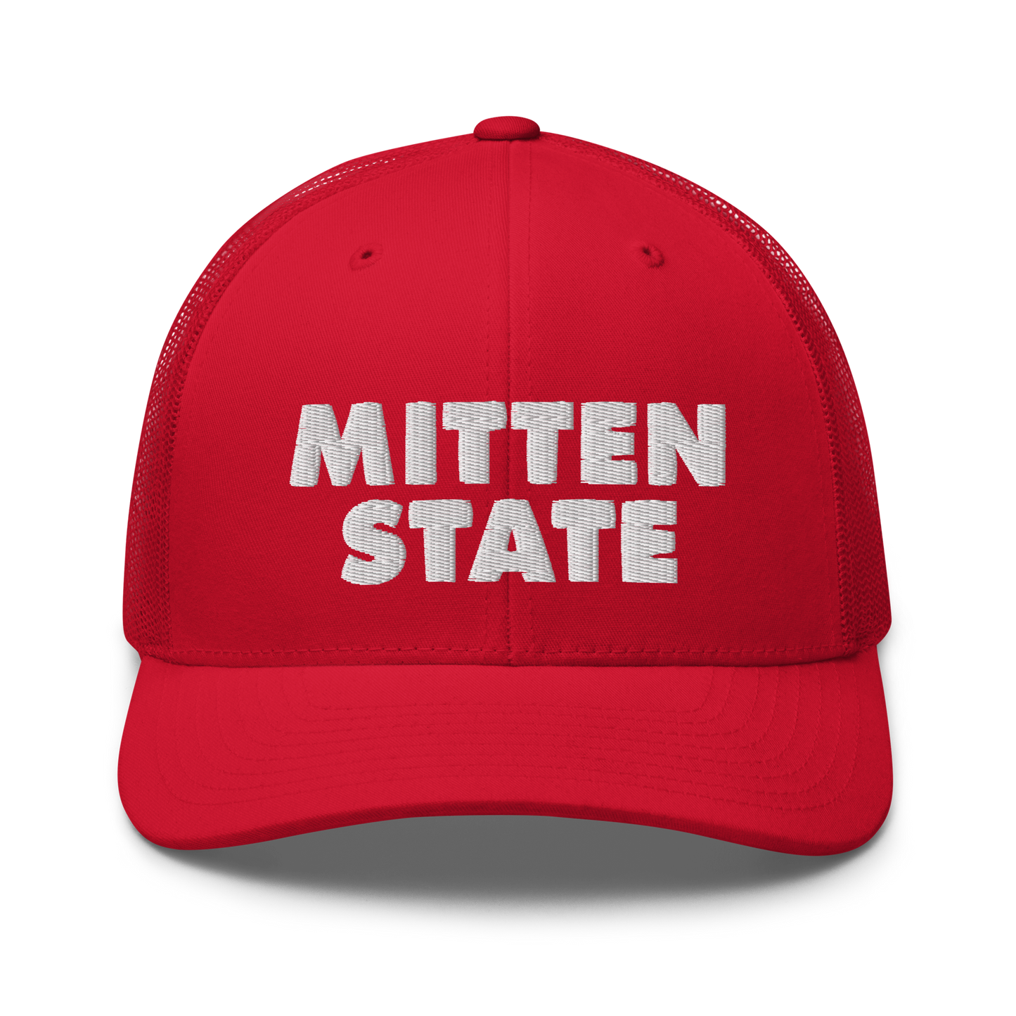 Michigan 'Mitten State' Trucker Hat (Geometric Sans Font)