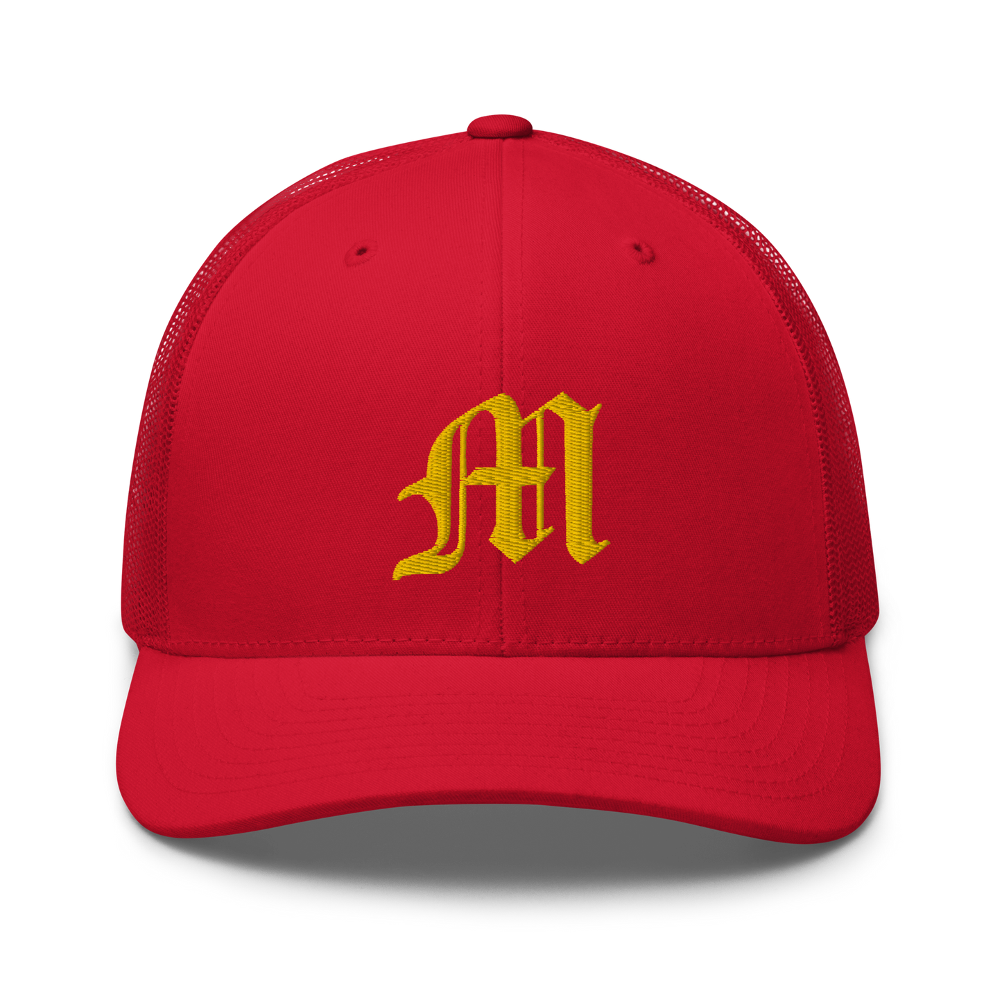 Michigan 'Old English M' Trucker Hat | Gold Embroidery