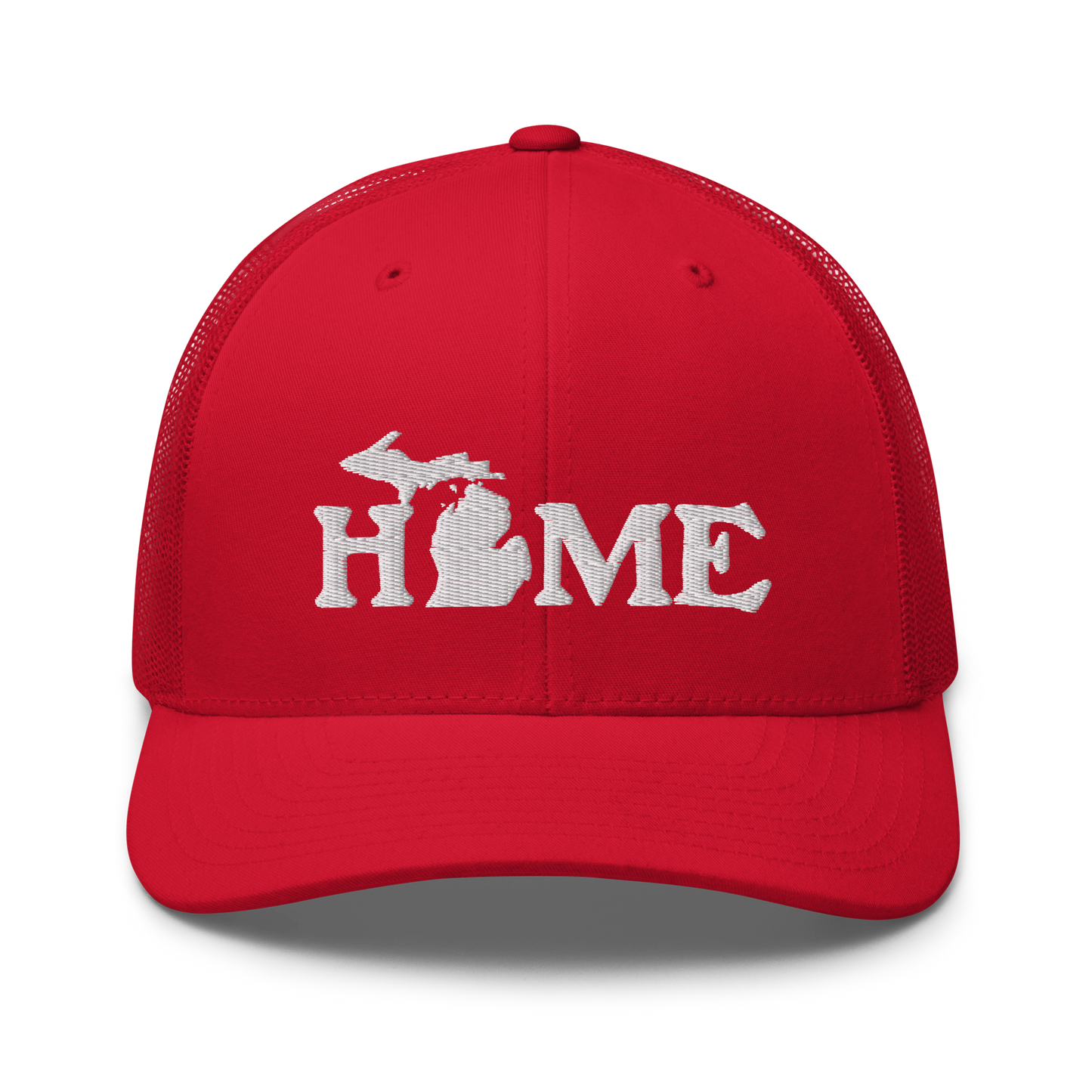 Michigan 'Home' Trucker Hat (Woodcut Font)