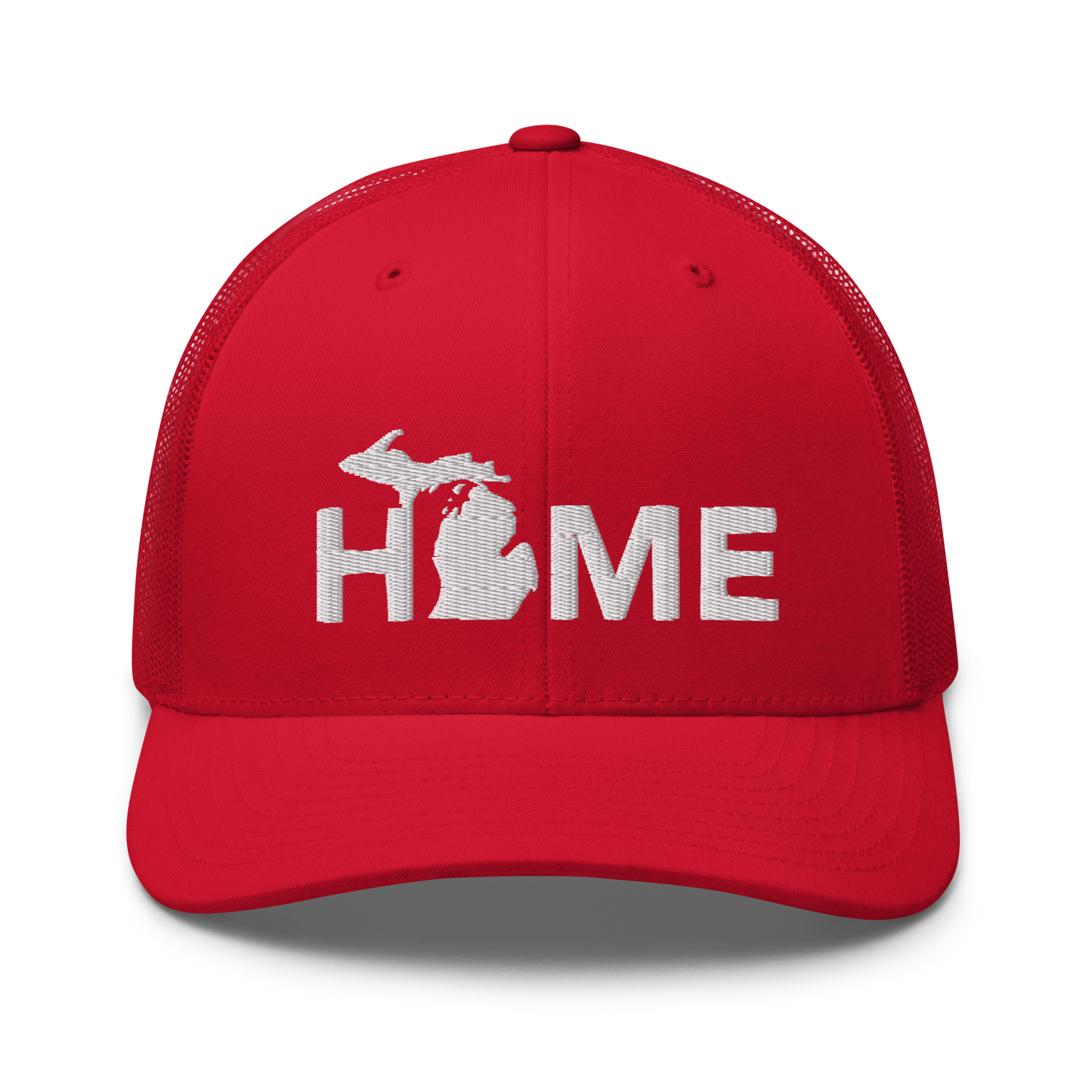 Michigan 'Home' Trucker Hat (Geometric Sans Font)