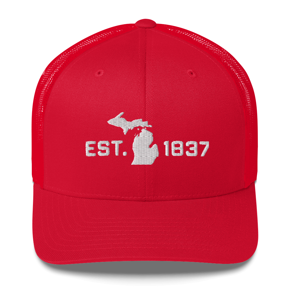 Michigan 'EST 1837' Trucker Hat (Athletic Font)