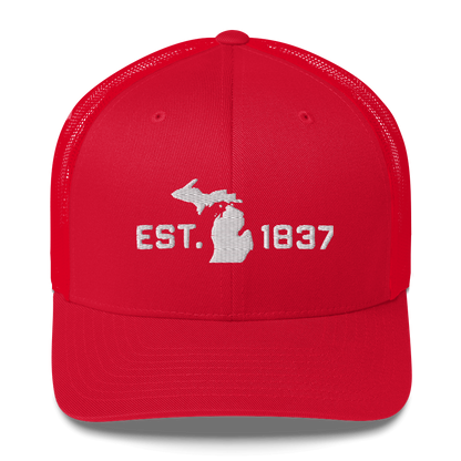 Michigan 'EST 1837' Trucker Hat (Athletic Font)