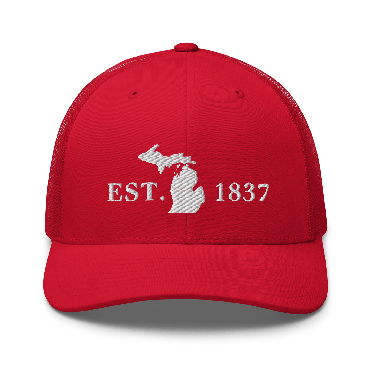 Michigan 'EST 1837' Trucker Hat (Didone Font)