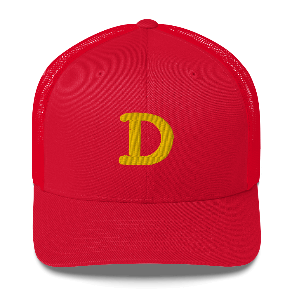 Detroit 'Old French D' Trucker Hat | Gold Embroidery