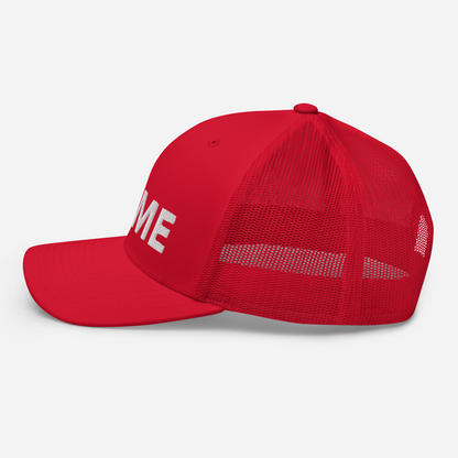 Michigan 'Home' Trucker Hat (Geometric Sans Font)