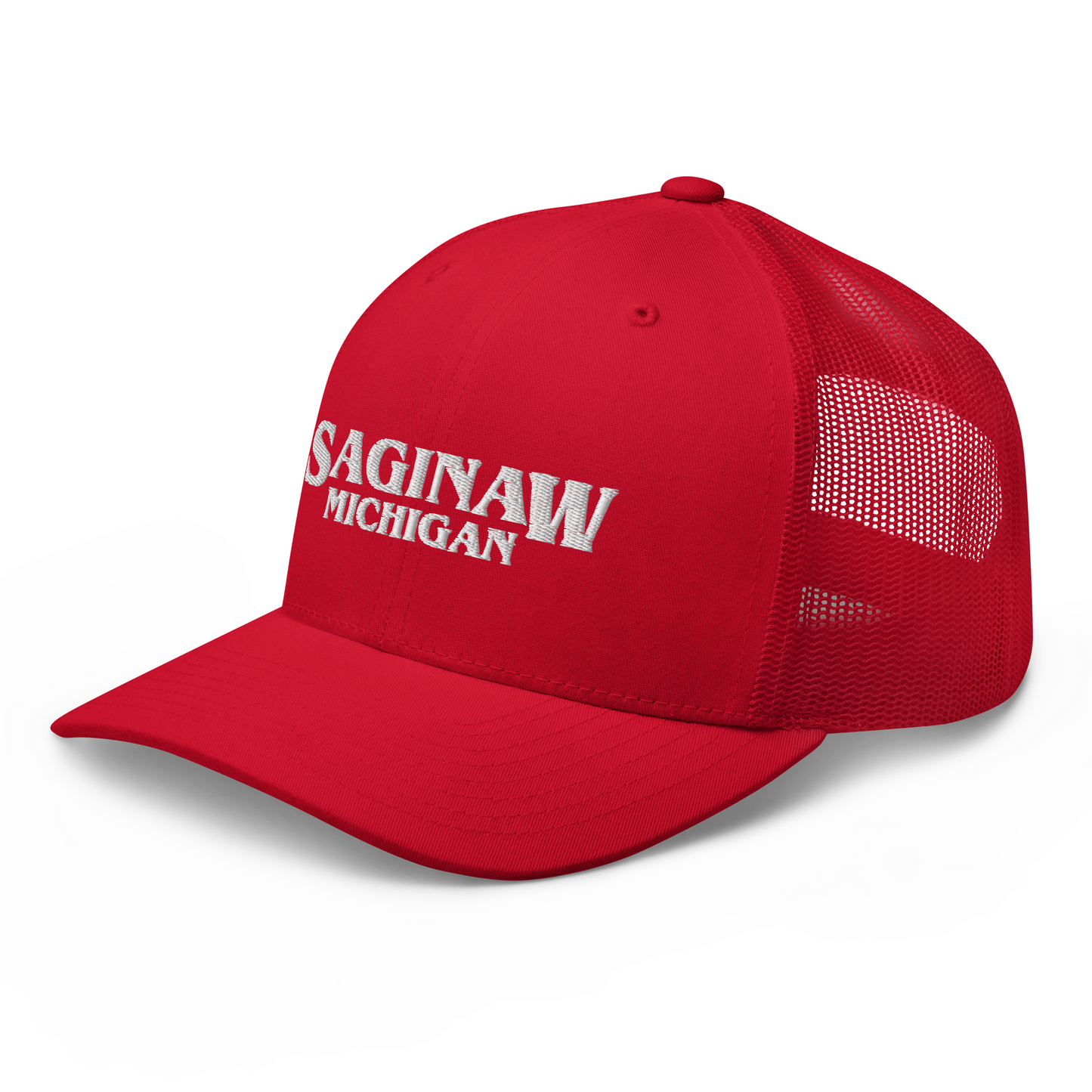 'Saginaw Michigan' Trucker Hat (1980s Drama Parody)