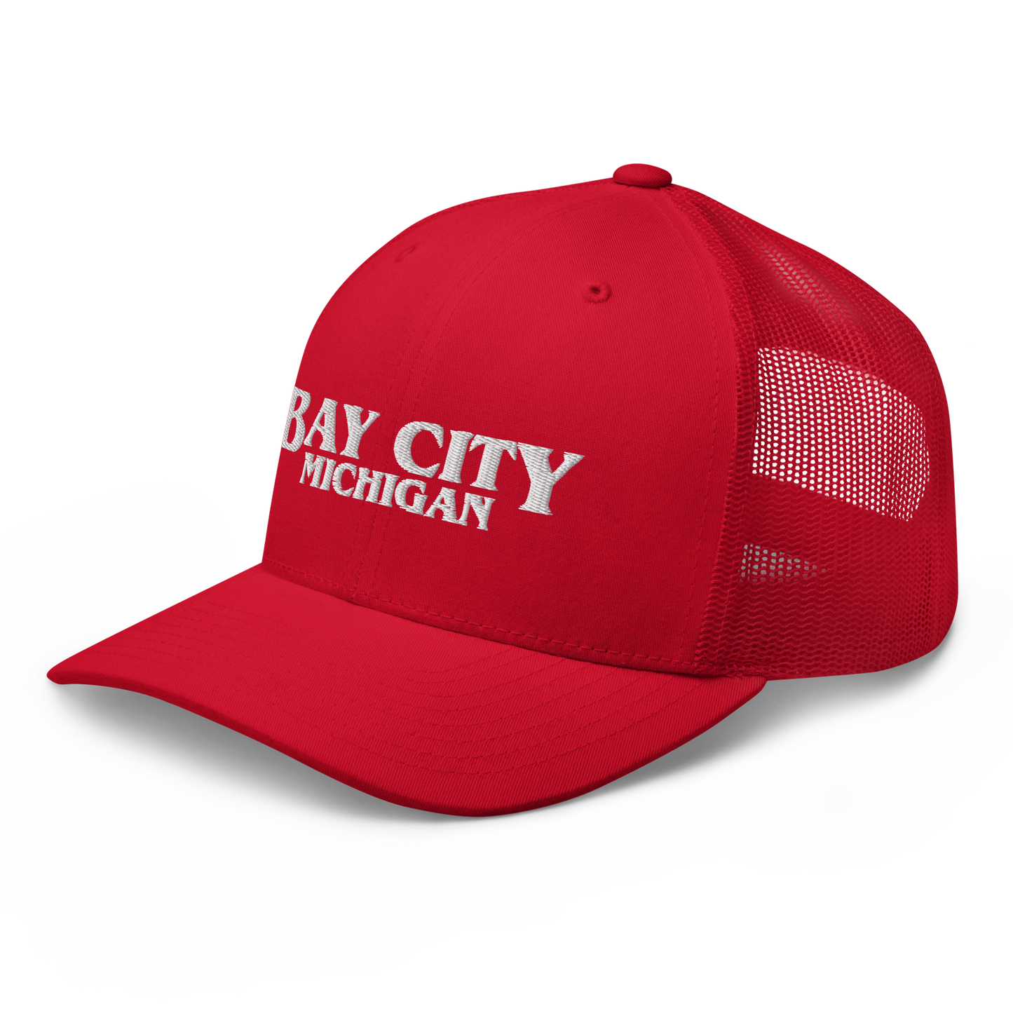 'Bay City Michigan' Trucker Hat (1980s Drama Parody)