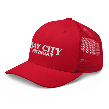 'Bay City Michigan' Trucker Hat (1980s Drama Parody)