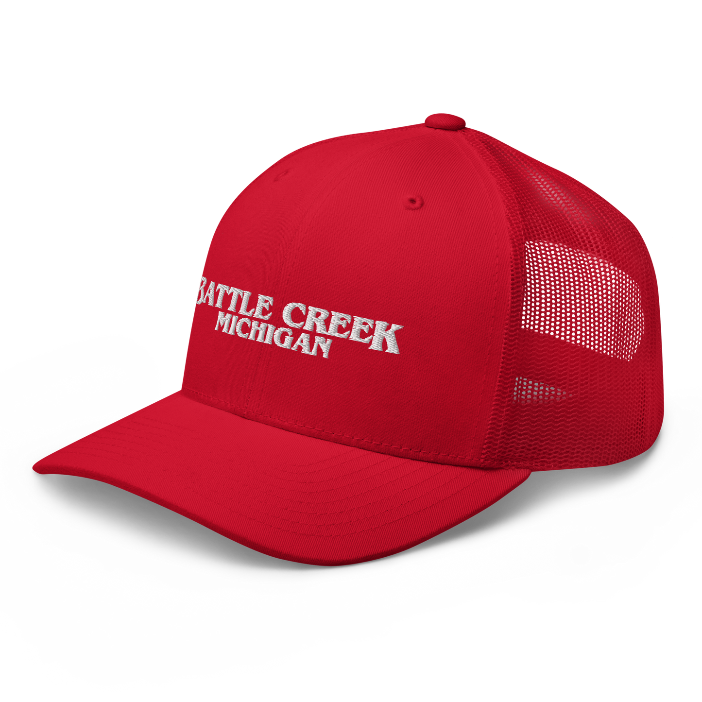 'Battle Creek Michigan' Trucker Hat (1980s Drama Parody)