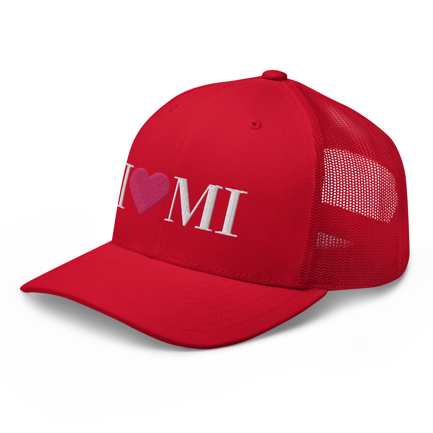 Michigan 'I ❤️ MI' Trucker Hat (Didone Font)