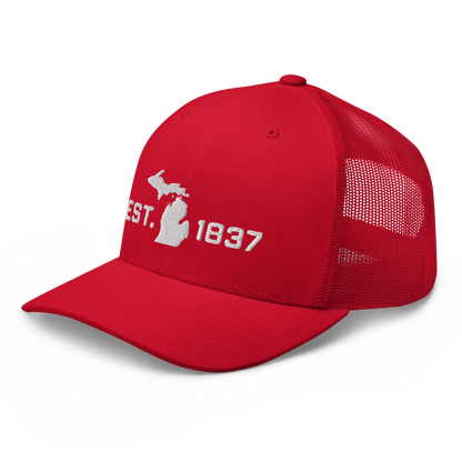 Michigan 'EST 1837' Trucker Hat (Athletic Font)