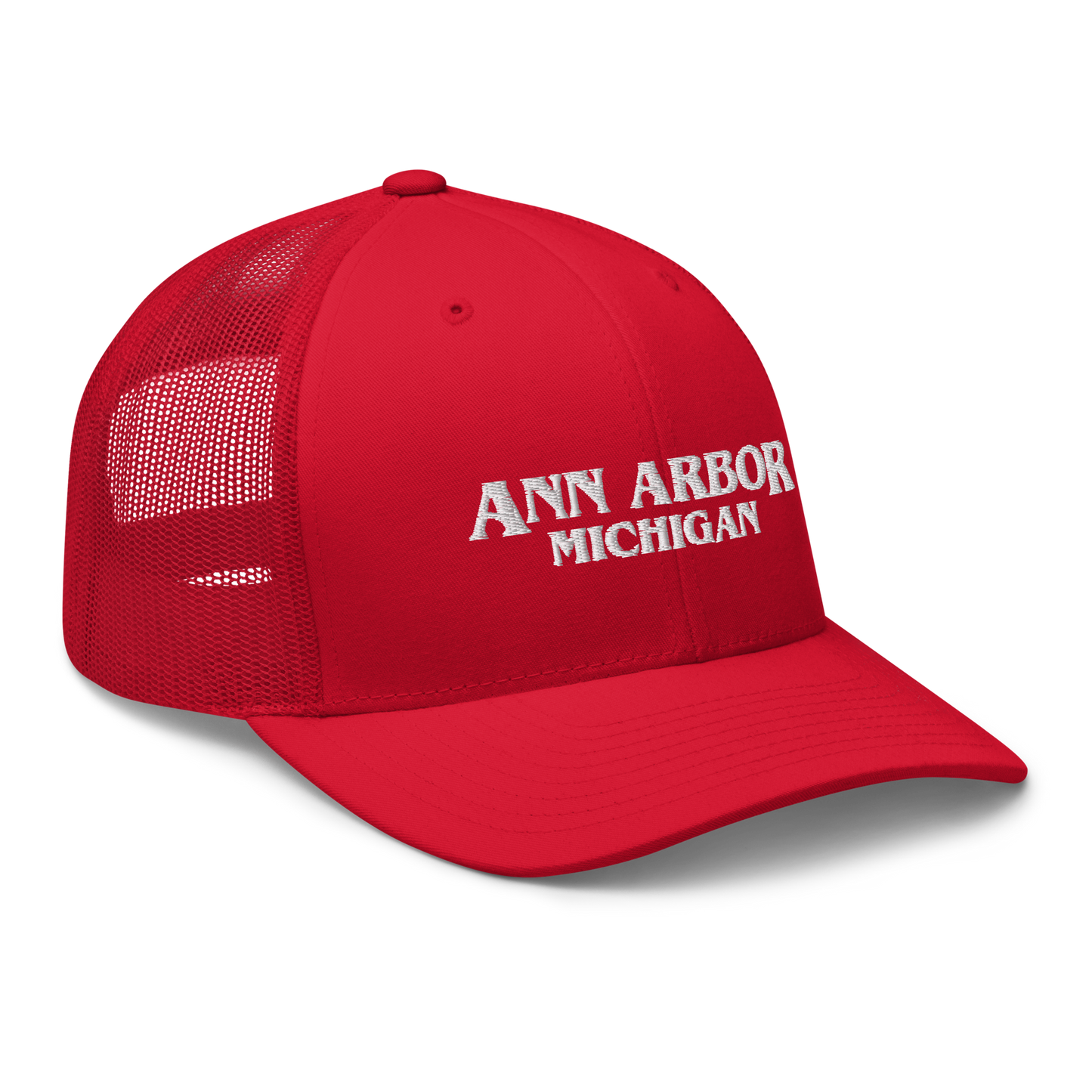 'Ann Arbor Michigan' Trucker Hat (1980s Drama Parody)