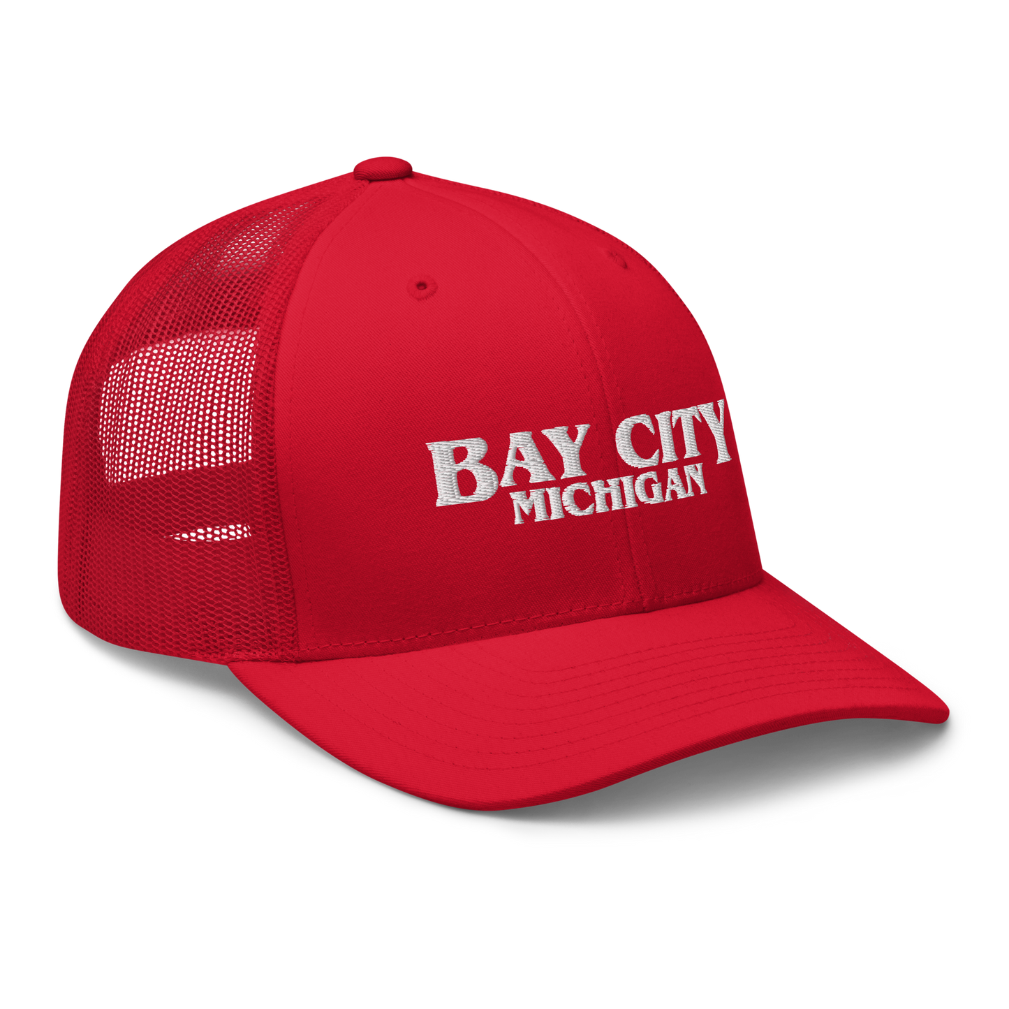 'Bay City Michigan' Trucker Hat (1980s Drama Parody)