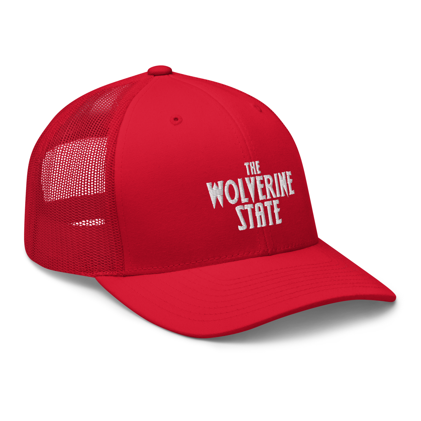 Michigan 'The Wolverine State' Trucker Hat (Vicious Mustelid Font)