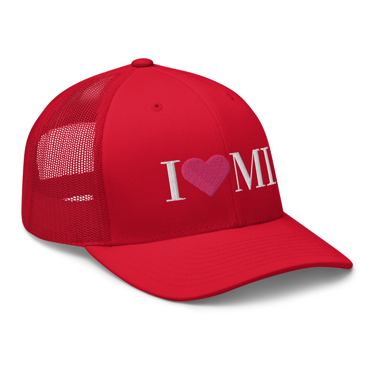 Michigan 'I ❤️ MI' Trucker Hat (Didone Font)