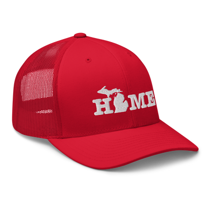 Michigan 'Home' Trucker Hat (Typewriter Font)