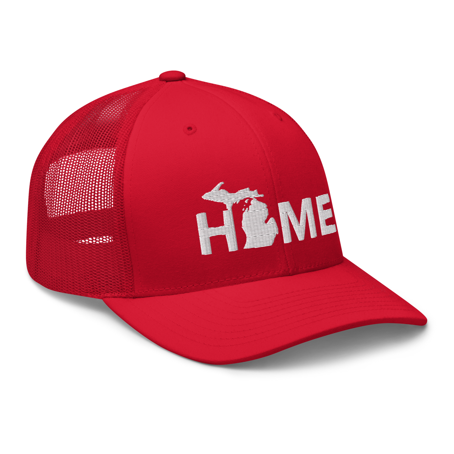 Michigan 'Home' Trucker Hat (Geometric Sans Font)