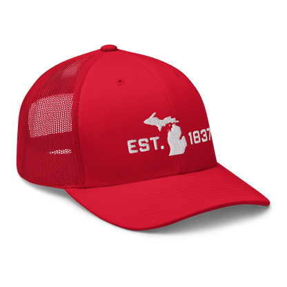 Michigan 'EST 1837' Trucker Hat (Athletic Font)