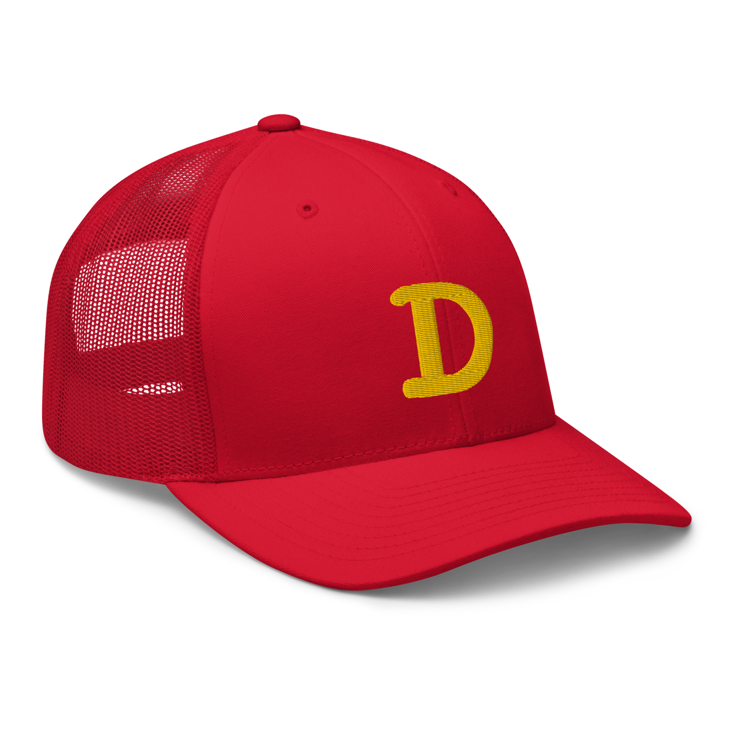 Detroit 'Old French D' Trucker Hat | Gold Embroidery