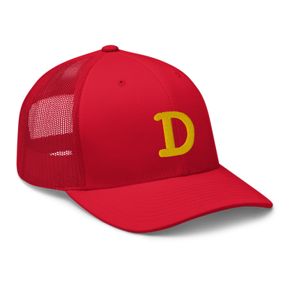 Detroit 'Old French D' Trucker Hat | Gold Embroidery