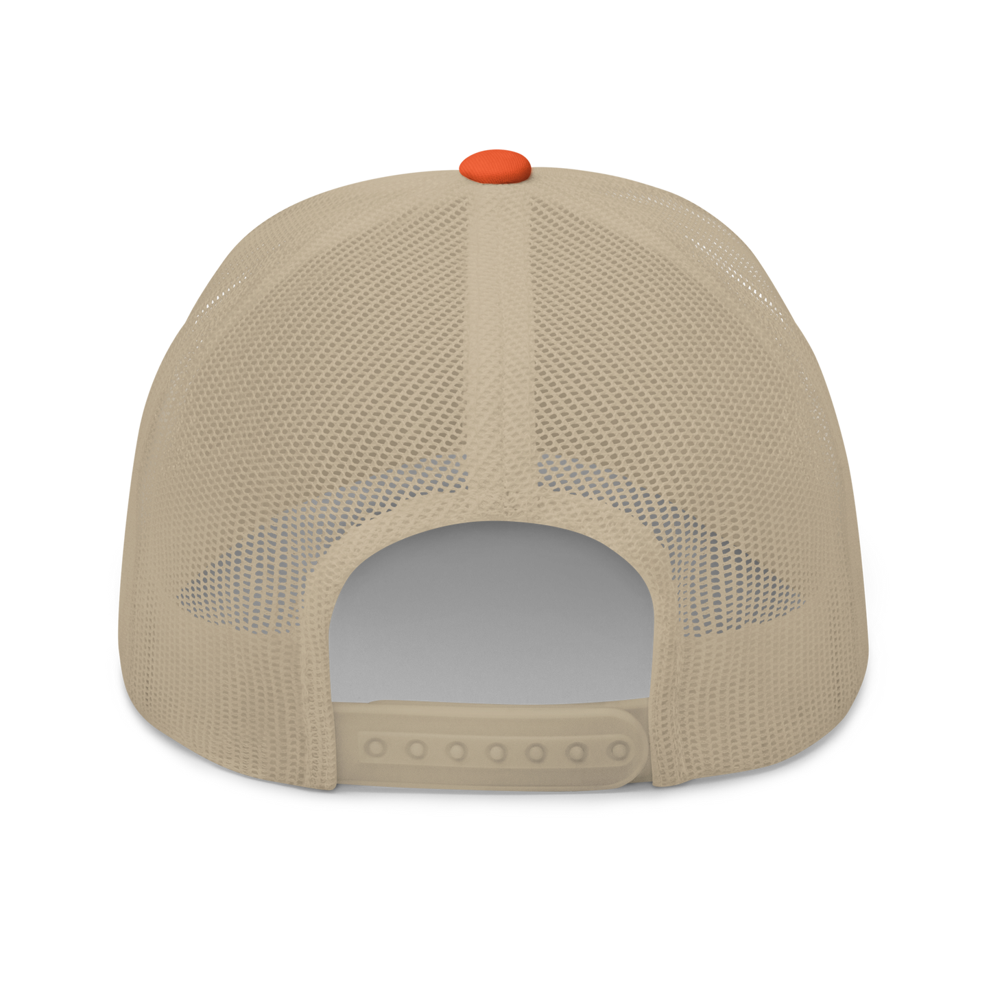 'Holland' Trucker Hat | White/Orange Embroidery