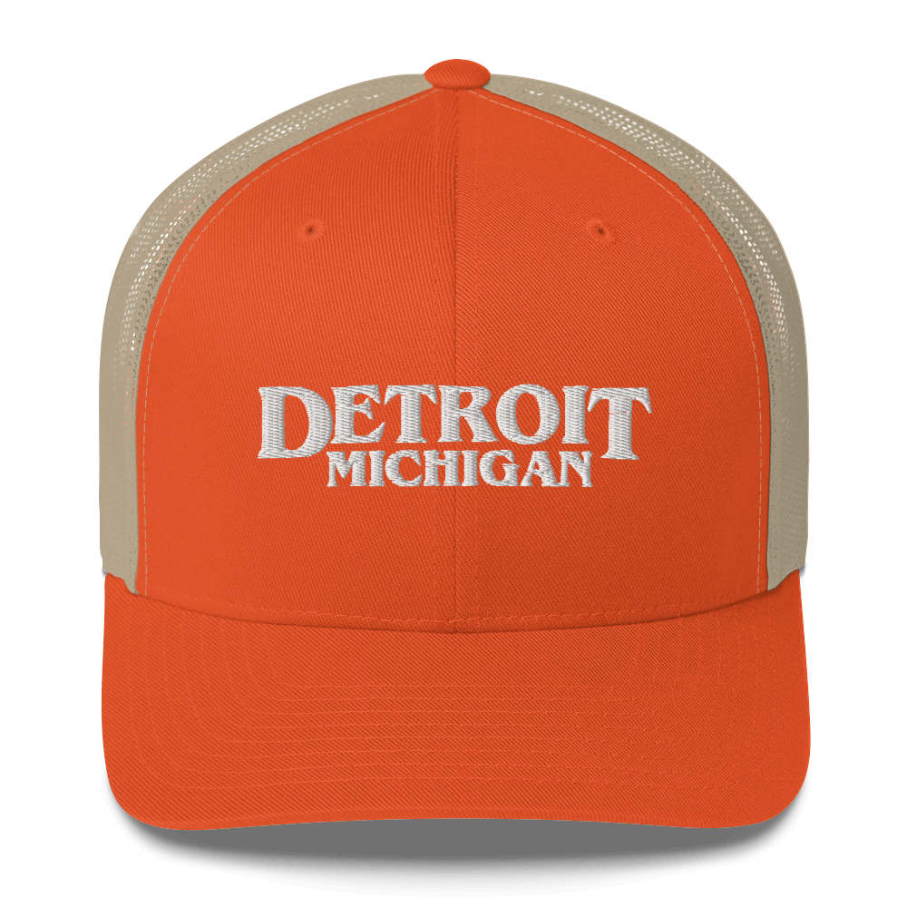 'Detroit Michigan' Trucker Hat (1980s Drama Parody)