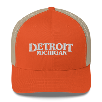 'Detroit Michigan' Trucker Hat (1980s Drama Parody)