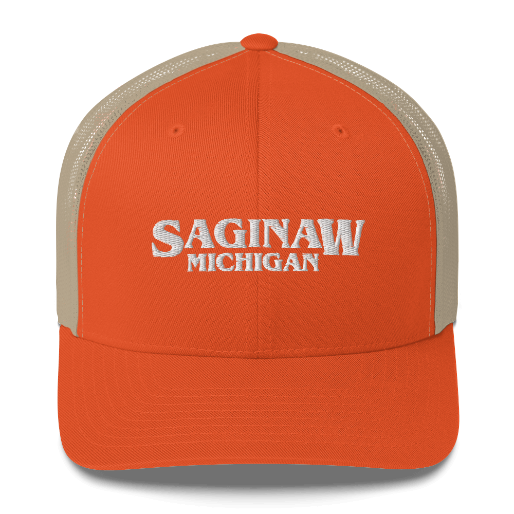 'Saginaw Michigan' Trucker Hat (1980s Drama Parody)