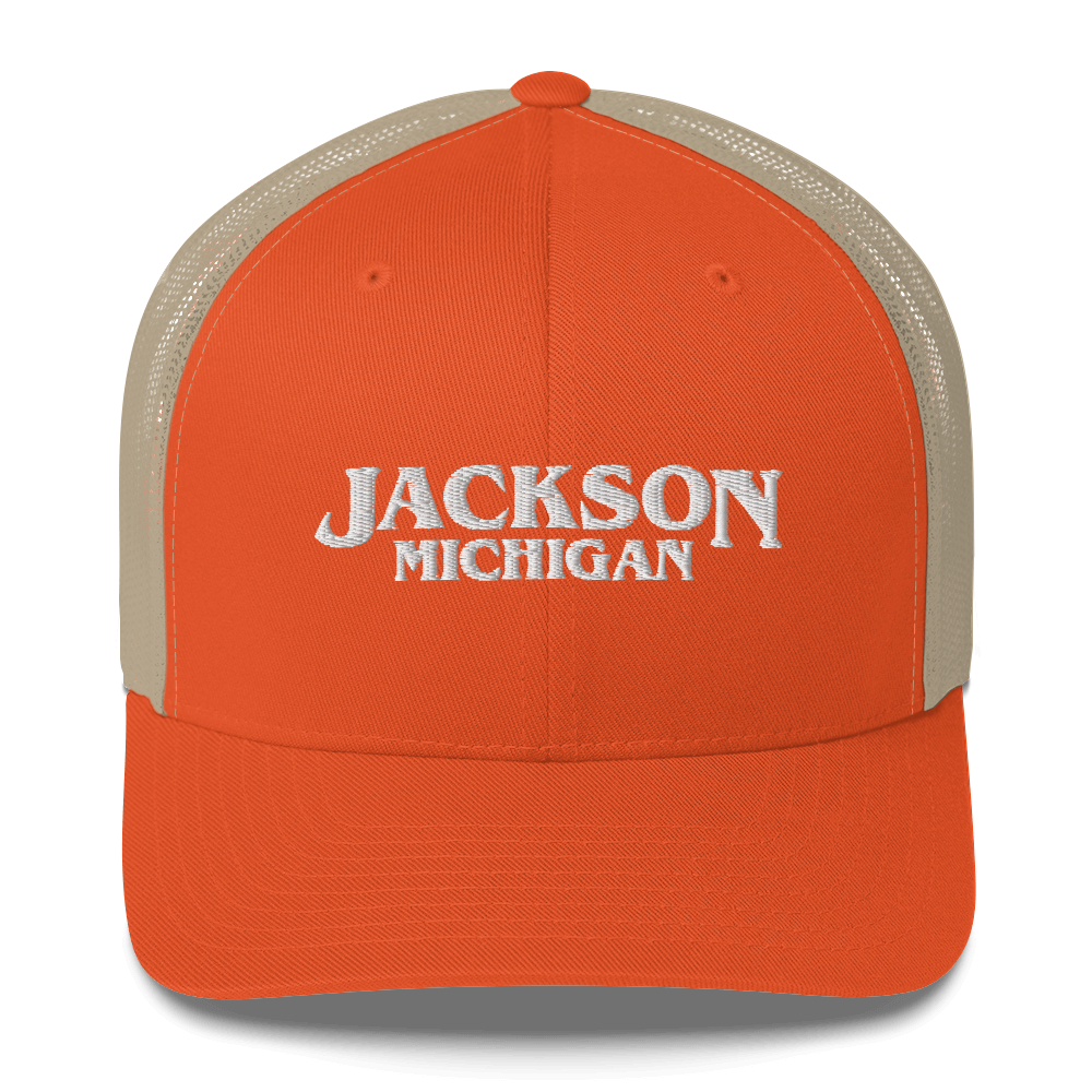 'Jackson Michigan' Trucker Hat (1980s Drama Parody)