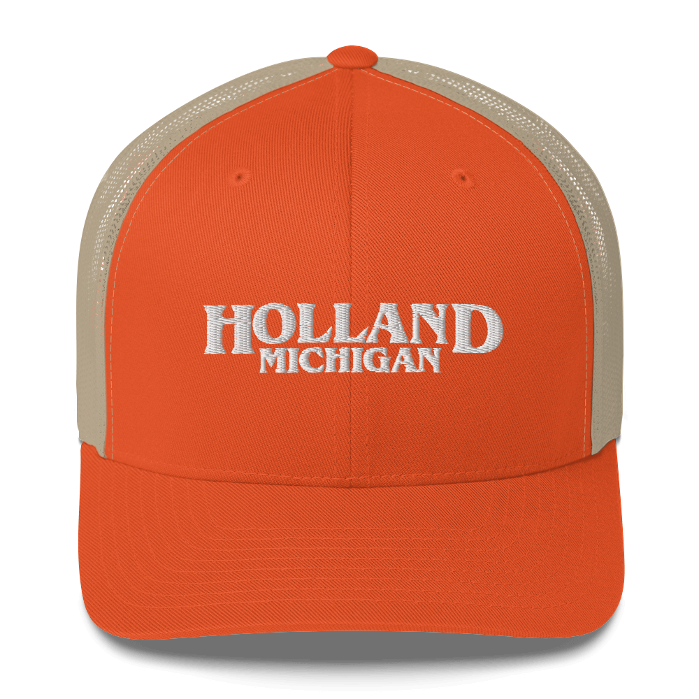 'Holland Michigan' Trucker Hat (1980s Drama Parody)