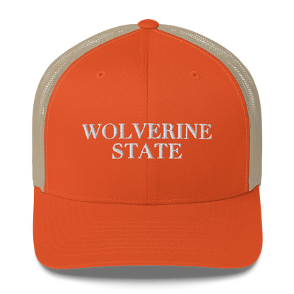 Michigan 'Wolverine State' Trucker Hat (Didone Font)