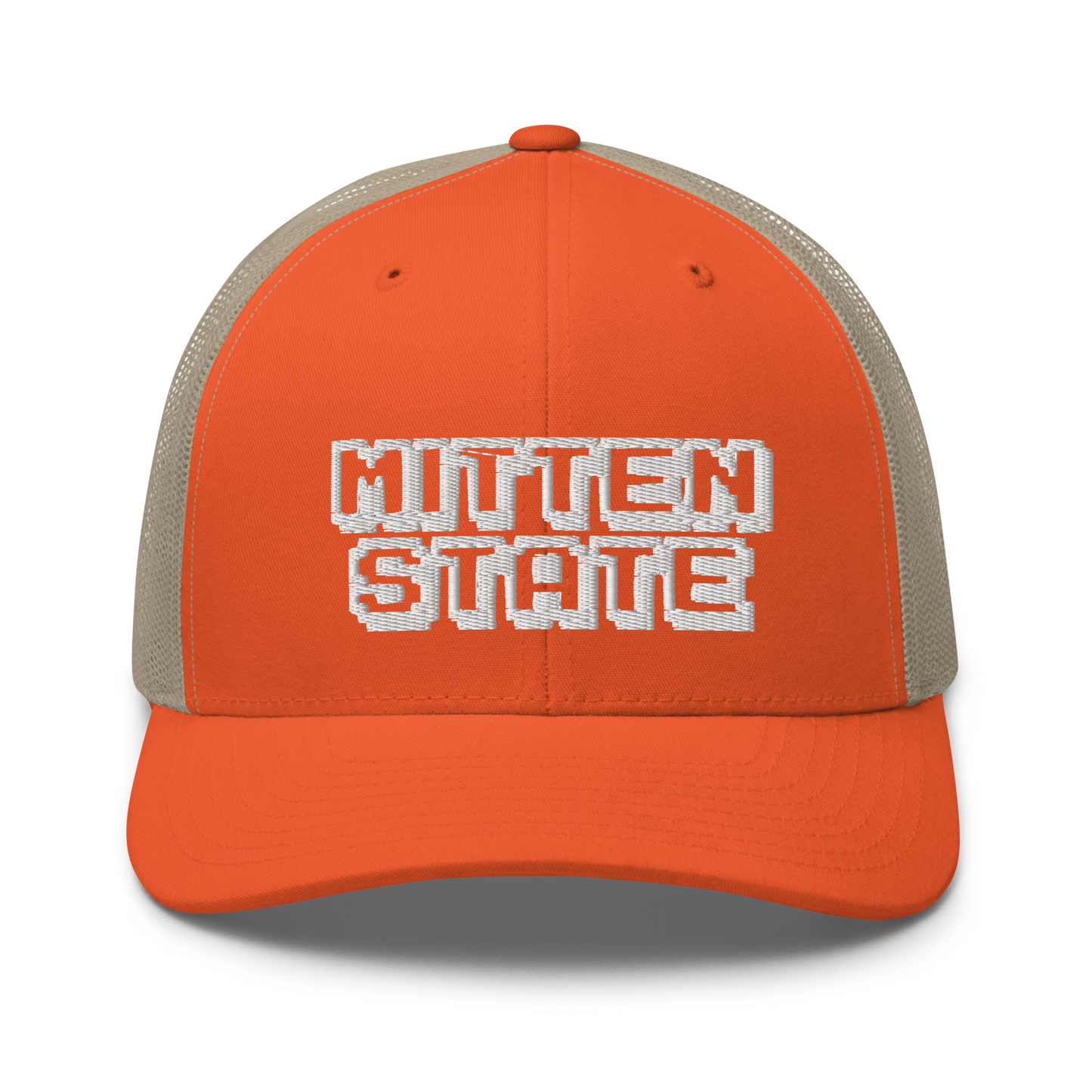 Michigan 'Mitten State' Trucker Hat (Arcade Font)