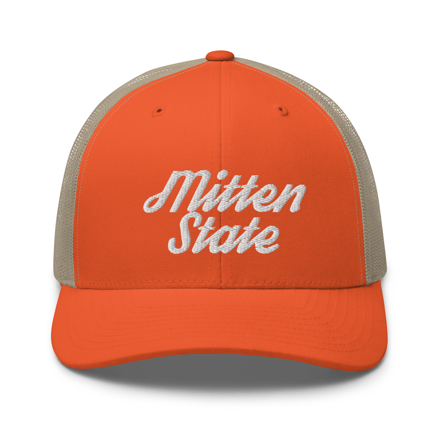 Michigan 'Mitten State' Trucker Hat (Script Font)