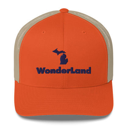 Michigan 'Wonderland' Trucker Hat (Geometric Sans Font)