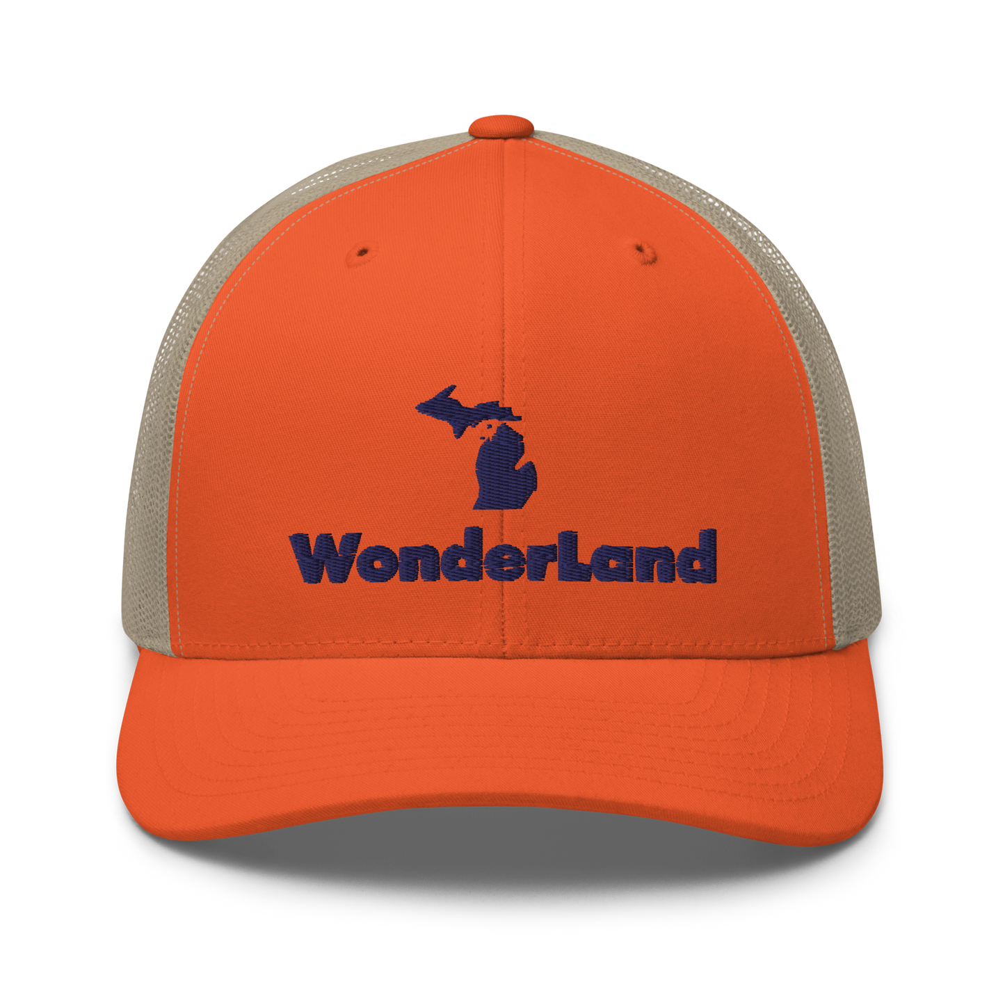 Michigan 'Wonderland' Trucker Hat (Geometric Sans Font)