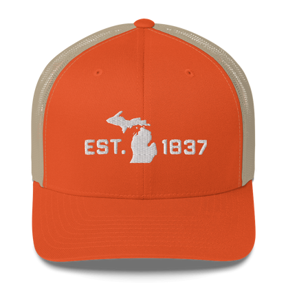 Michigan 'EST 1837' Trucker Hat (Athletic Font)