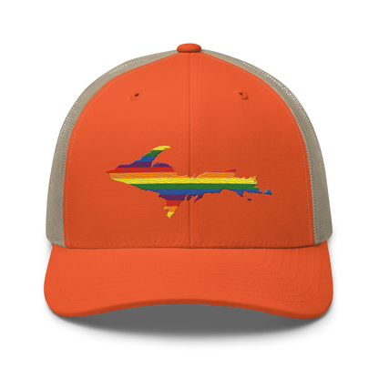 Michigan Upper Peninsula Trucker Hat (Pride Edition)