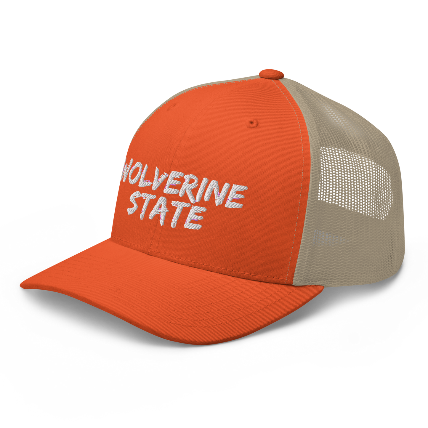 Michigan 'Wolverine State' Trucker Hat (Angry Brush Font)