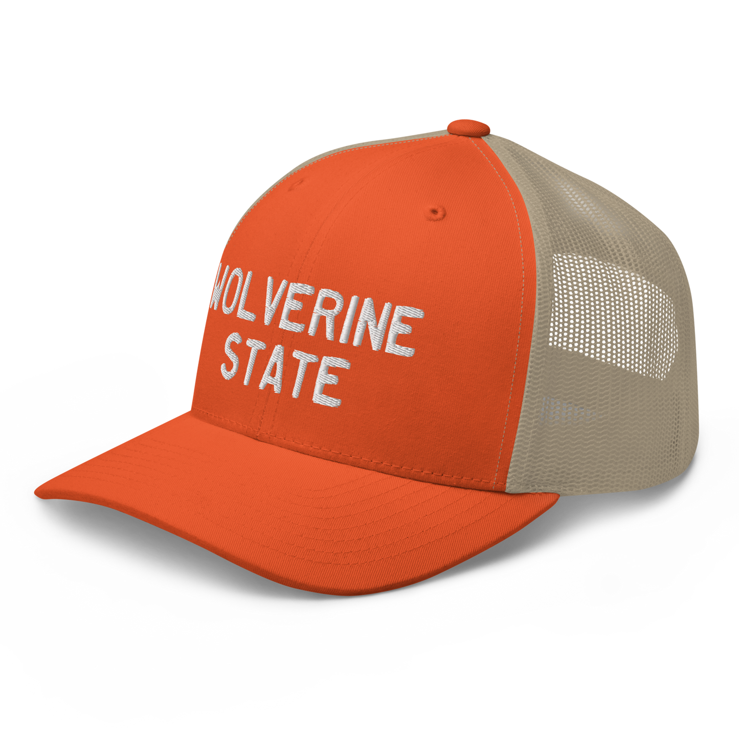 Michigan 'Wolverine State' Trucker Hat (Licence Plate Font)