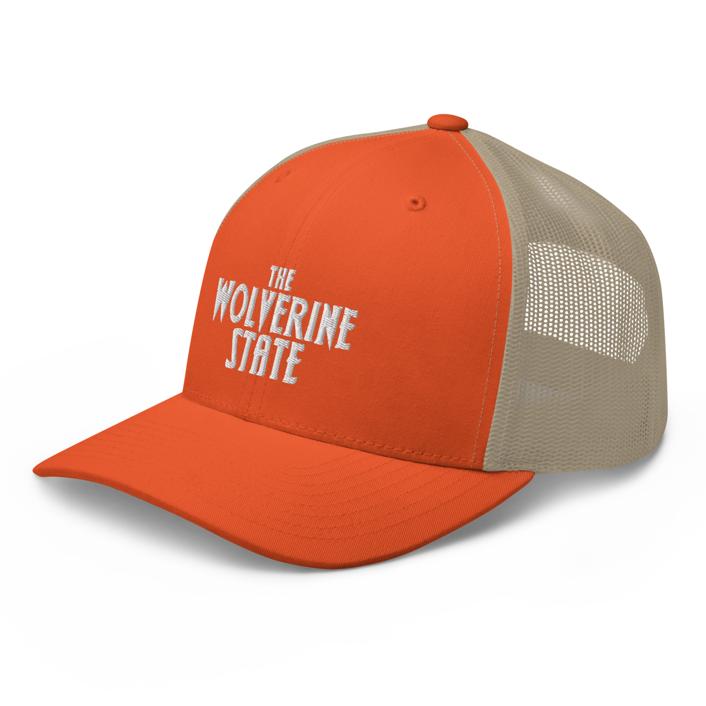 Michigan 'The Wolverine State' Trucker Hat (Vicious Mustelid Font)