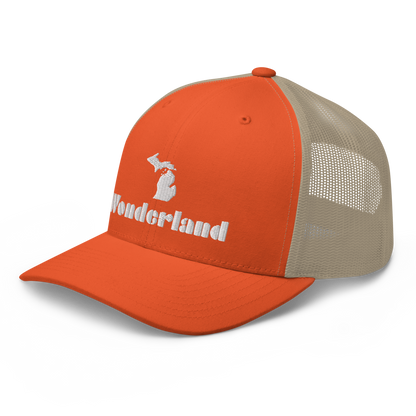 Michigan 'Wonderland' Trucker Hat (Art Deco Font)