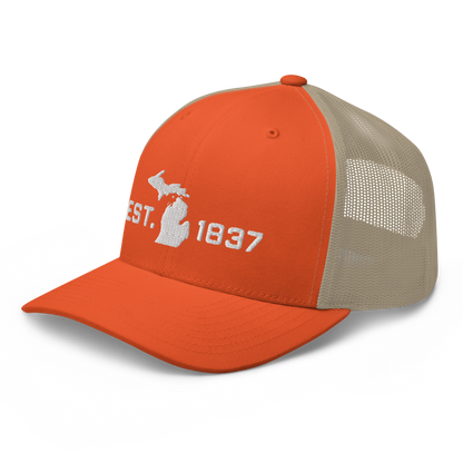 Michigan 'EST 1837' Trucker Hat (Athletic Font)