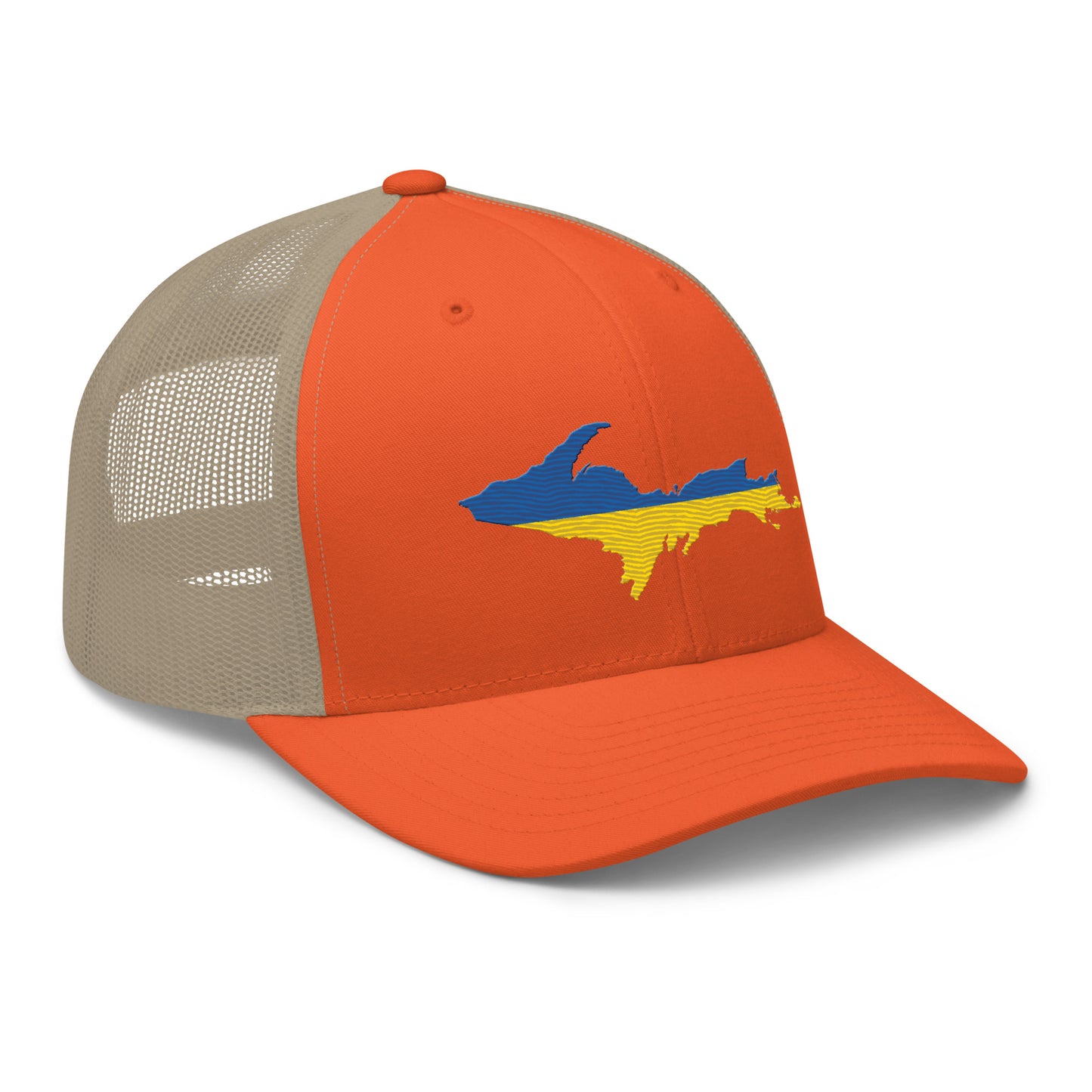 Michigan Upper Peninsula Trucker Hat (Ukraine Edition)