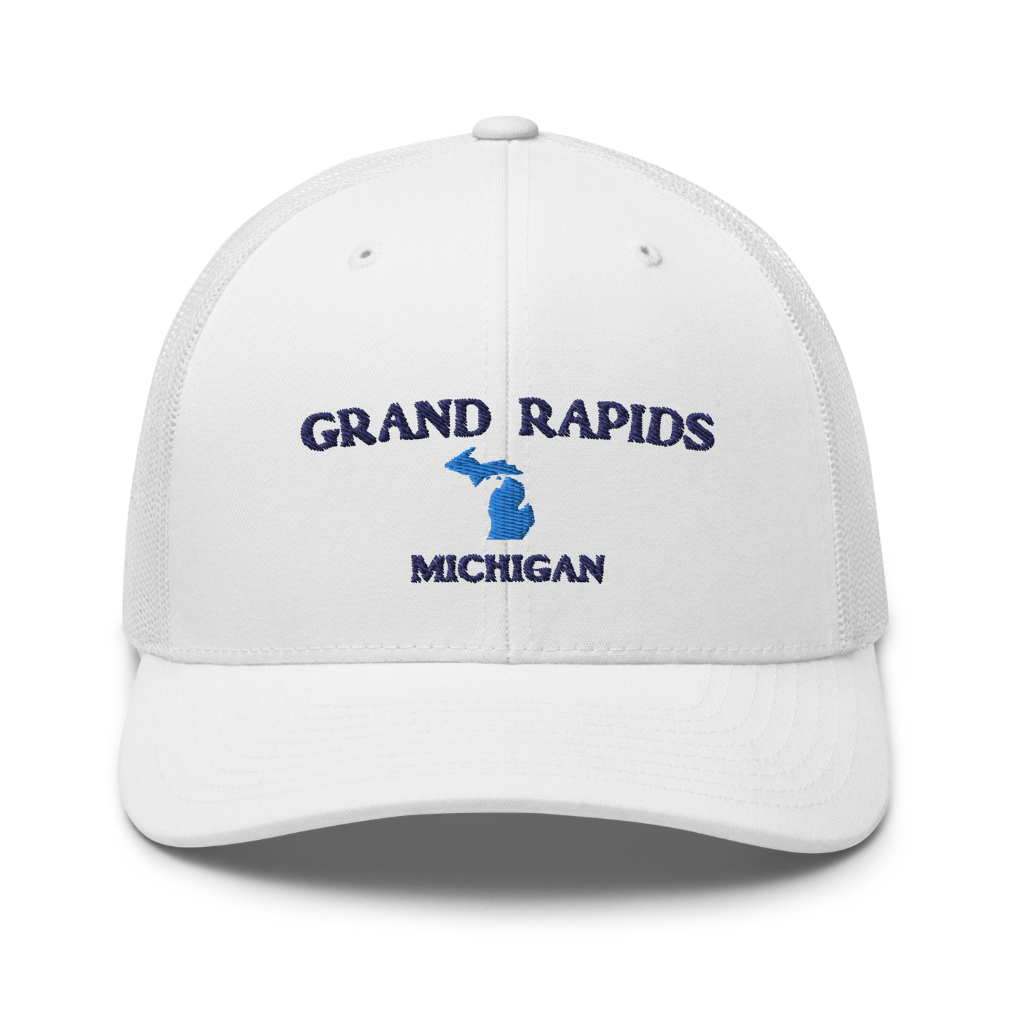 'Grand Rapids Michigan' Trucker Hat (w/ Michigan Outline)