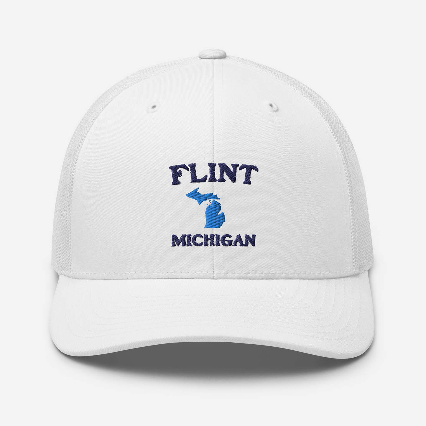 'Flint Michigan' Trucker Hat (w/ Michigan Outline)