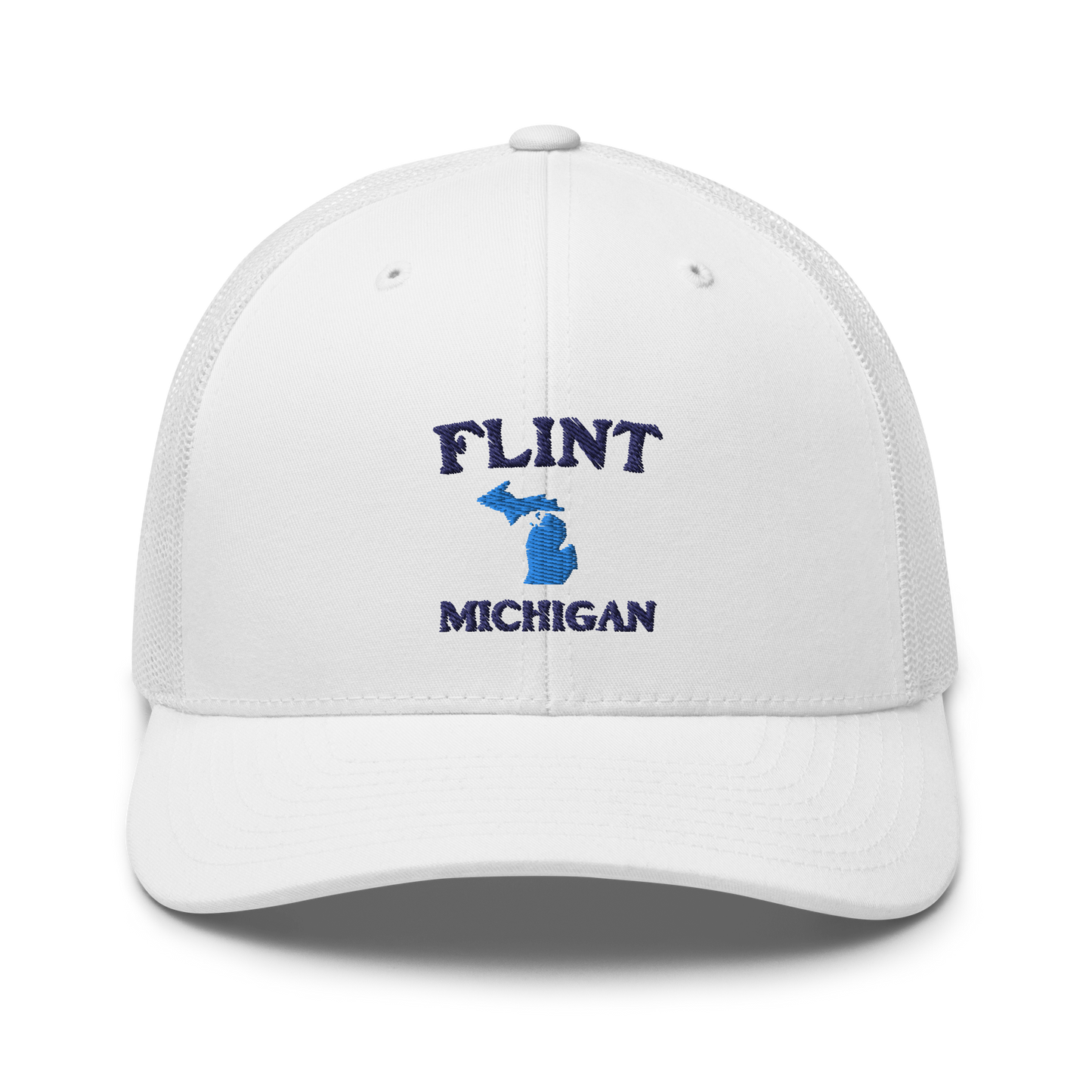 'Flint Michigan' Trucker Hat (w/ Michigan Outline)