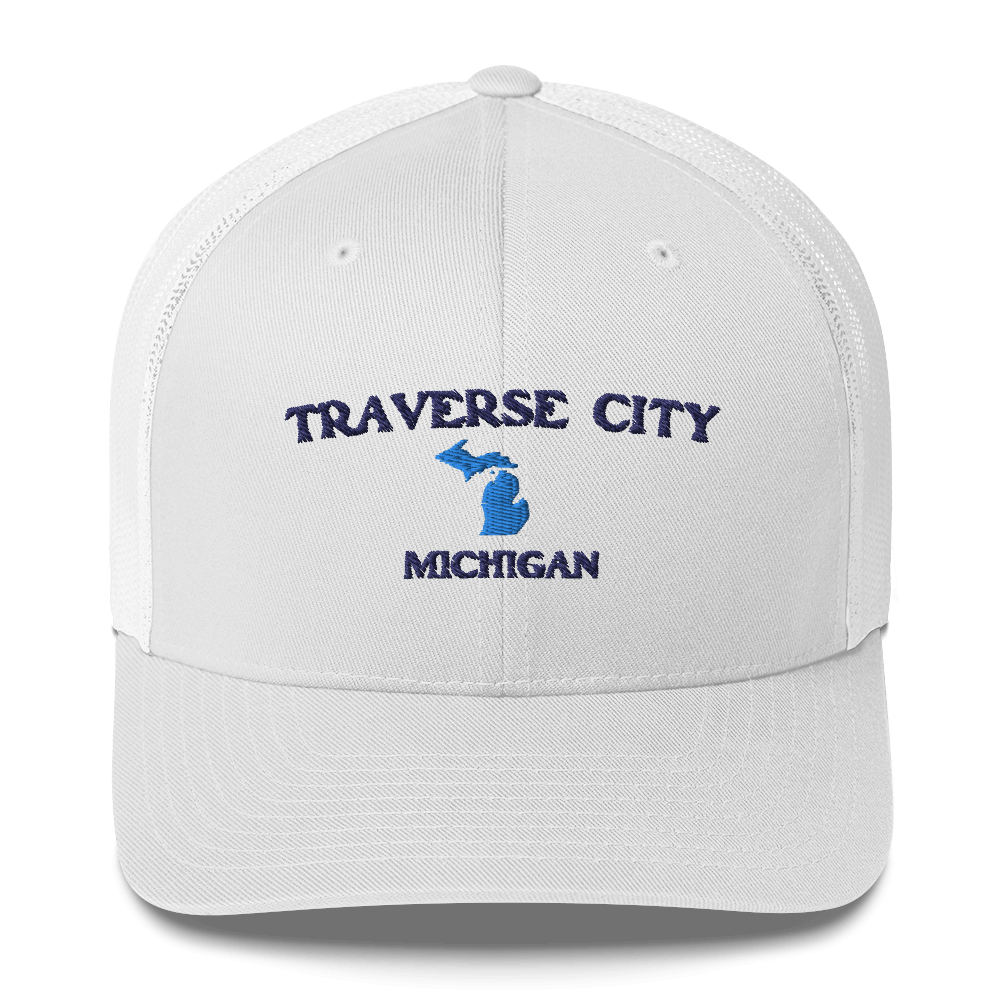 'Traverse City Michigan' Trucker Hat (w/ Michigan Outline)