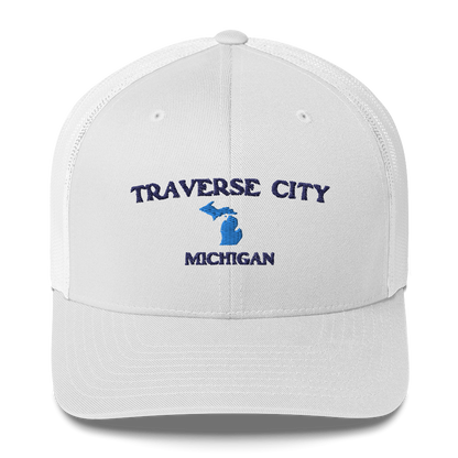 'Traverse City Michigan' Trucker Hat (w/ Michigan Outline)